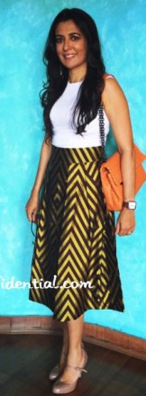 Mini Mathur in Payal Khandwala Skirt